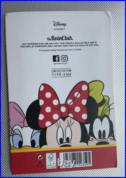 Rare Disney Mickey Mouse & Friends 6 Silver Plated Proof 50p Shaped Coins. CP80