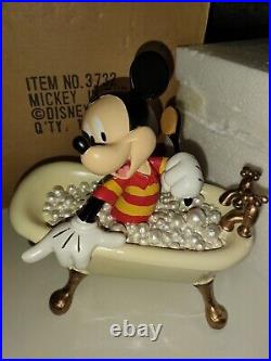 Rare Disney Mickey Mouse In Tub Figurine 3732 New Boxed