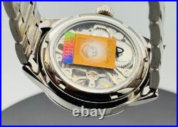 Rare Disney Mickey Mouse Skeleton 17 Jewel Wind Up 35mm Display Back NOS