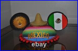 Rare Disney Parks Epcot Mexico Mickey Mouse Ears Hat One size