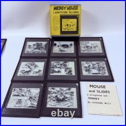 Rare Ensign Magic Lantern Complete Outfit Disney Mickey Mouse Slides A-L