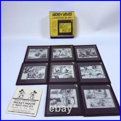 Rare Ensign Magic Lantern Complete Outfit Disney Mickey Mouse Slides A-L
