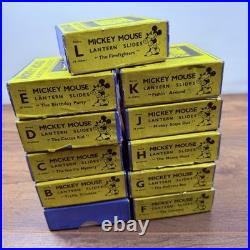 Rare Ensign Magic Lantern Complete Outfit Disney Mickey Mouse Slides A-L