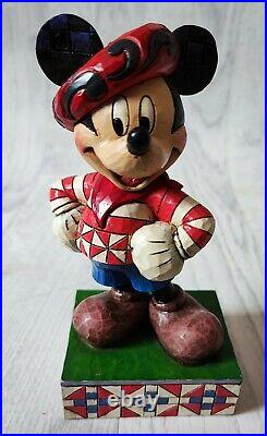 Rare Jim Shore Disney Traditions Mickey Mouse Greetings From France Figurine