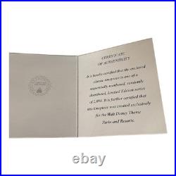 Rare Limited Edition Walt Disney Theme Parks Mickey Mouse Watch Set with Box & COA