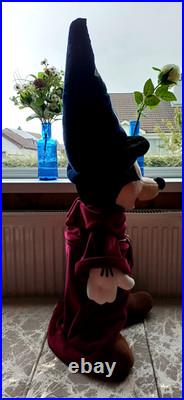 Rare Vintage 30 Disney Fantasia Sorcerer Mickey Mouse Plush Excellent condition