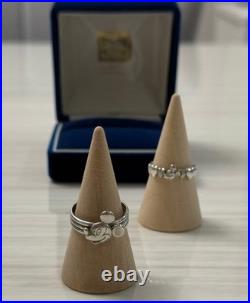 Rare Vintage Disney Mickey Mouse Silver Rings Set with Box Walt Disney Productions