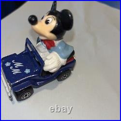 Rare Vintage Matchbox Disney Mickey Mouse In Jeep 1979