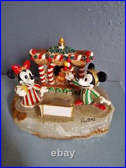 Rare Vintage Ron Lee Mickey Mouse Minnie Christmas Figurine 1992 Limited Edition