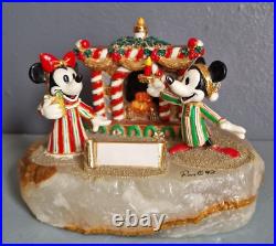 Rare Vintage Ron Lee Mickey Mouse Minnie Christmas Figurine 1992 Limited Edition