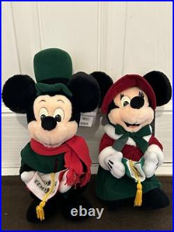 Retired Collectible 100% AUTHENTIC Mickey & Minnie Mouse 14 Christmas Carol Set