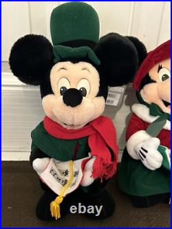 Retired Collectible 100% AUTHENTIC Mickey & Minnie Mouse 14 Christmas Carol Set