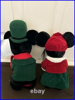 Retired Collectible 100% AUTHENTIC Mickey & Minnie Mouse 14 Christmas Carol Set