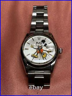 Rolex Disney Mickey Mouse Oyster Date Watch Hand-Rolled Rare Working
