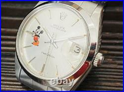 Rolex Disney Mickey Mouse Watch Oyster Date Precision Maintained Overhauled Rare