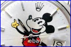 Rolex Mickey Mouse Watch Wristwatch Oyster Date 6694 Disney Collab Men F/s