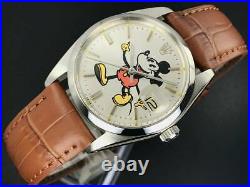 Rolex Ref 6694 Oyster Date Disney Mickey Mouse Watch Overhauled Ex++