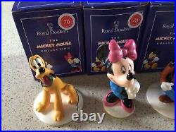 Royal Doulton Disney Mickey Mouse Collection 70th Anniversary FULL SET MINT