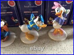Royal Doulton Disney Mickey Mouse Collection 70th Anniversary FULL SET MINT