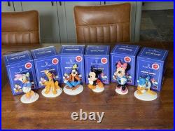 Royal Doulton Disney Mickey Mouse Collection 70th Anniversary Full Set Of 6