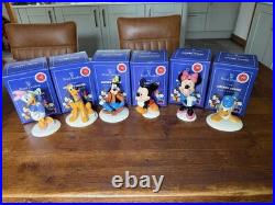 Royal Doulton Disney Mickey Mouse Collection 70th Anniversary Full Set Of 6