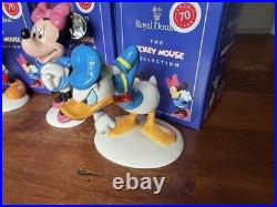 Royal Doulton Disney Mickey Mouse Collection 70th Anniversary Full Set Of 6