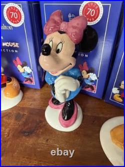Royal Doulton Disney Mickey Mouse Collection 70th Anniversary Full Set Of 6