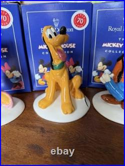 Royal Doulton Disney Mickey Mouse Collection 70th Anniversary Full Set Of 6