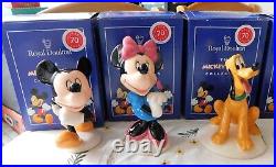 Royal Doulton The Mickey Mouse 70th Anniversary Collection x 6 Figures