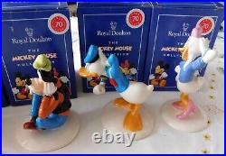 Royal Doulton The Mickey Mouse 70th Anniversary Collection x 6 Figures