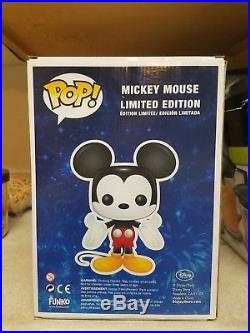 SDCC 2012 Disney Mickey Mouse Blue 9 Inch Funko Pop Vinyl RARE WithPROTECTOR