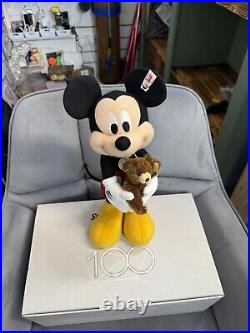 STEIFF 355943 Disney Mickey Mouse with Teddy bear D100 Brand New Ltd Edition