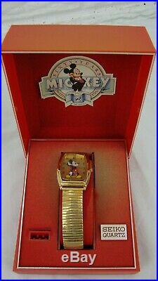 Seiko Disney 60th Anniversary 1987 Mickey Mouse Quartz Watch Japan Works  Vintage | Disney Mickey Mouse