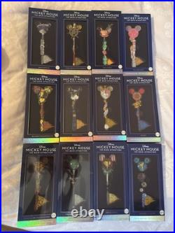 Set of 12 Disney Mickey Mouse Main Attraction Limited Release Keys 50th Ann New