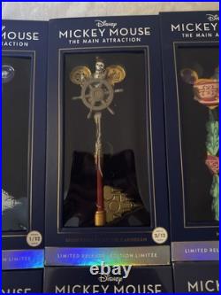 Set of 12 Disney Mickey Mouse Main Attraction Limited Release Keys 50th Ann New