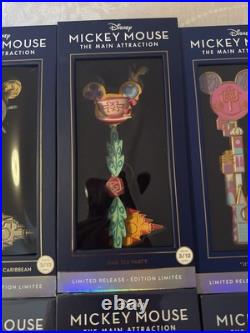 Set of 12 Disney Mickey Mouse Main Attraction Limited Release Keys 50th Ann New