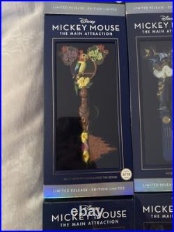 Set of 12 Disney Mickey Mouse Main Attraction Limited Release Keys 50th Ann New
