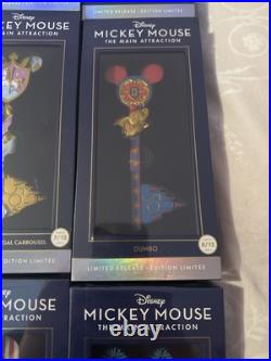 Set of 12 Disney Mickey Mouse Main Attraction Limited Release Keys 50th Ann New