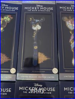 Set of 12 Disney Mickey Mouse Main Attraction Limited Release Keys 50th Ann New
