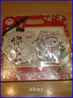 Set of 4 Vintage style Christmas Disney Pins Mickey Mouse Goofy Chip and Dale