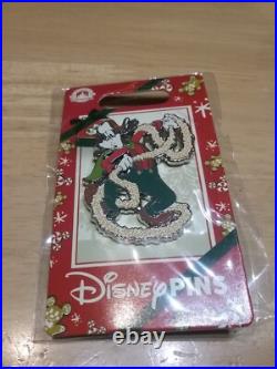 Set of 4 Vintage style Christmas Disney Pins Mickey Mouse Goofy Chip and Dale