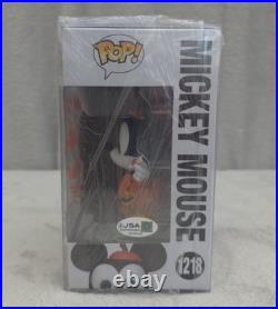 Signed Funko Pop! Disney Mickey Mouse #1218 JSA Authenticated Bret Iwan