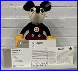 Steiff Disney Mickey Mouse 1932 354601 Limited Edition 1251/2000 COA 33cm