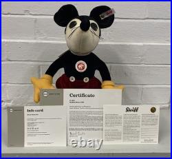 Steiff Disney Mickey Mouse 1932 354601 Limited Edition 1251/2000 COA 33cm