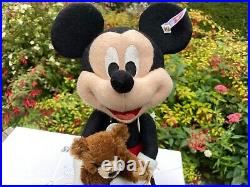 Steiff Disney Mickey Mouse With Teddy Bear D100, Limited Edition BEAR SHOP
