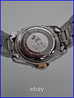 Stunning Invicta Disney Mickey Mouse Watch #50/3000 Limited Edition No. 25572