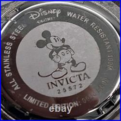 Stunning Invicta Disney Mickey Mouse Watch #50/3000 Limited Edition No. 25572