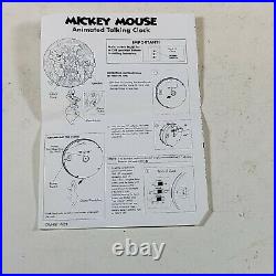 Superfone Disney's Clock Cleaners Animated Mickey Mouse Talking Wall Clock Rare