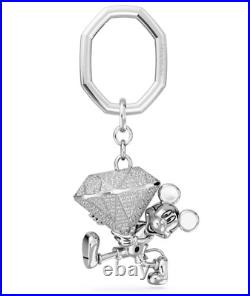 Swarovski 5670082 Disney Mickey Mouse White Rhodium Plated Keychain