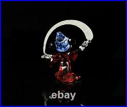 Swarovski Crystal -mickey Mouse Sorcerer- Disney Figure Ornament 5004740, Boxed